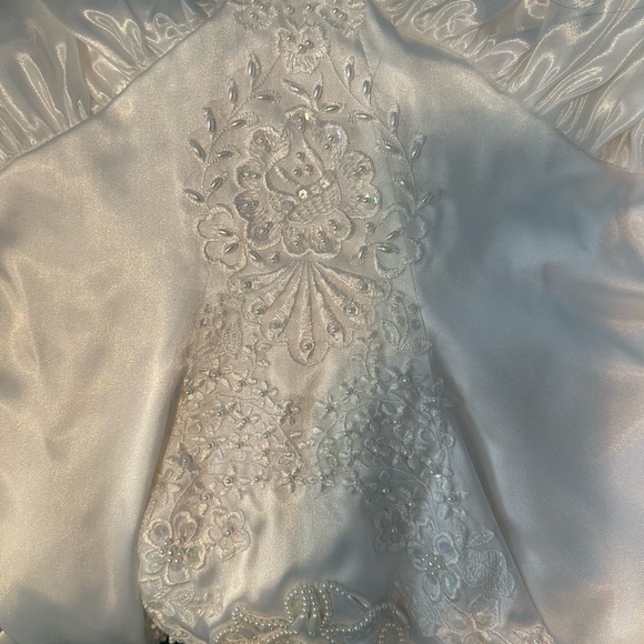 Vintage 90’s Partytime Fashions Wedding Dress and Custom Hat - Picture 3 of 8